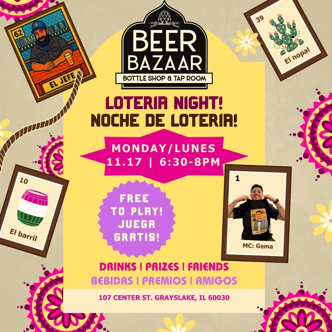 Loteria Bingo Night at Beer Bazaar